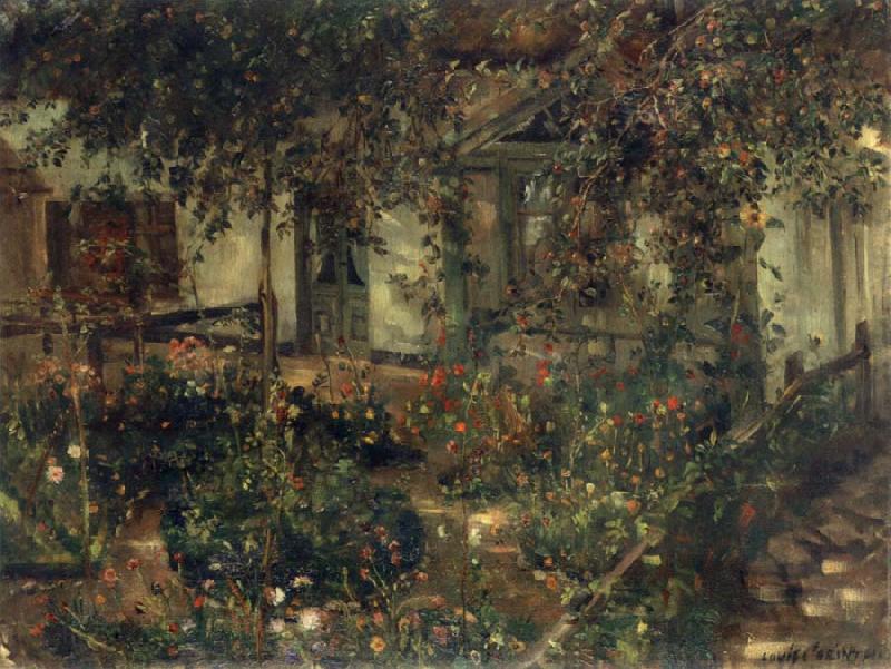 Lovis Corinth Blooming Rustic Garden Germany oil painting art